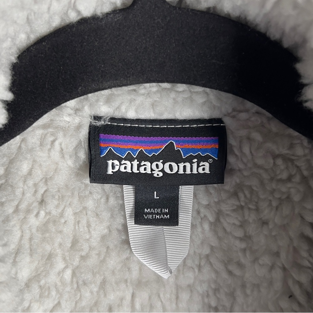 Patagonia Shelled Retro-X Snap Pullover Fleece Women's Large Gray Hoodie Outdoor - Picture 4 of 11